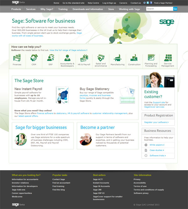 New Sage Website